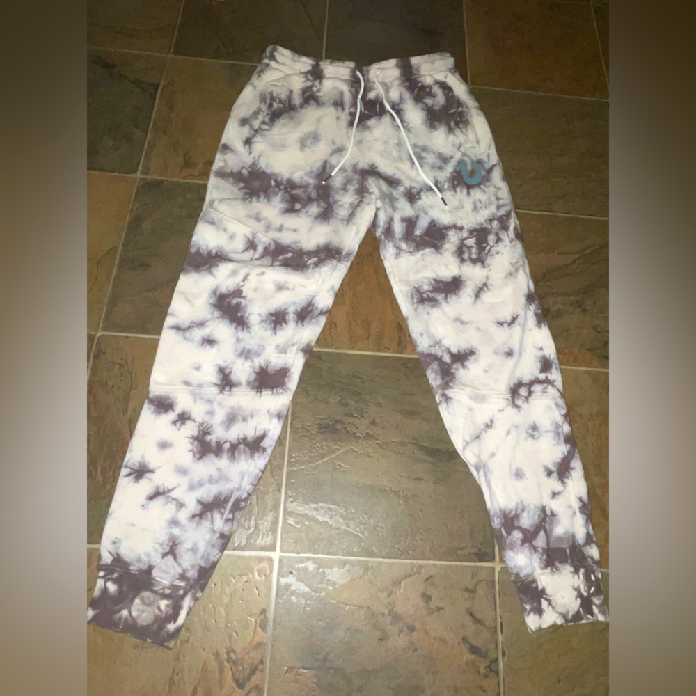 Size small, true religion tie-dye sweatpants joggers.